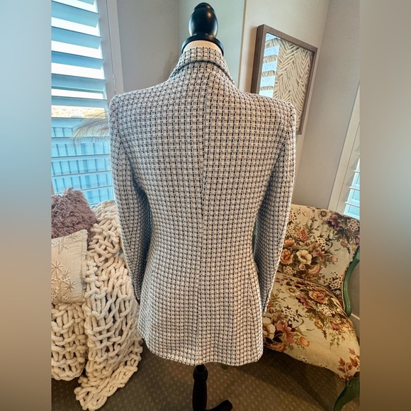ZARA Textured Tweed Double-Breasted Blazer Coat - Picture 6 of 8